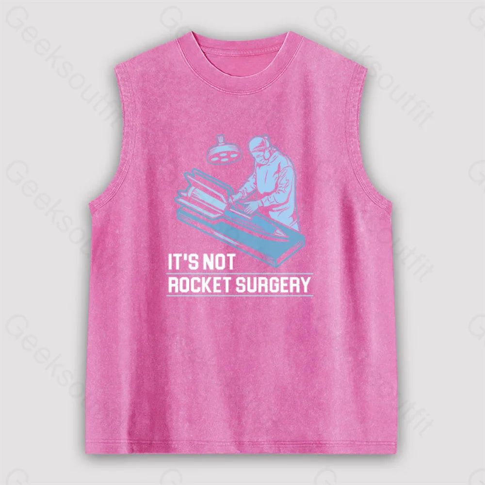 Rocket Surgery Unisex Washed Tank Pink / S