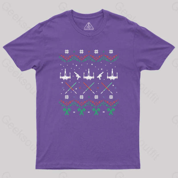 Rogue Christmas Geek T-Shirt Purple / S