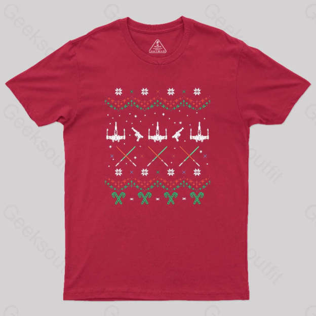 Rogue Christmas Geek T-Shirt Red / S