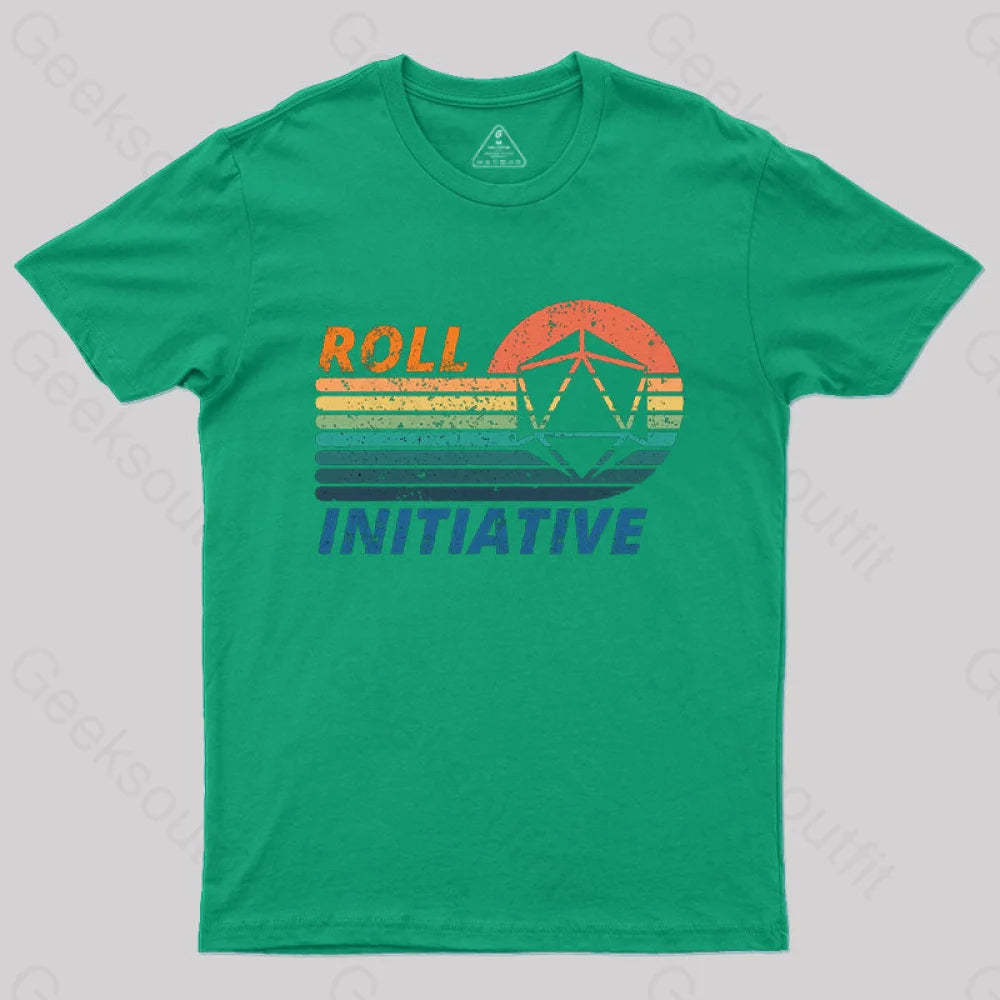 Roll Initiative T-Shirt Green / S
