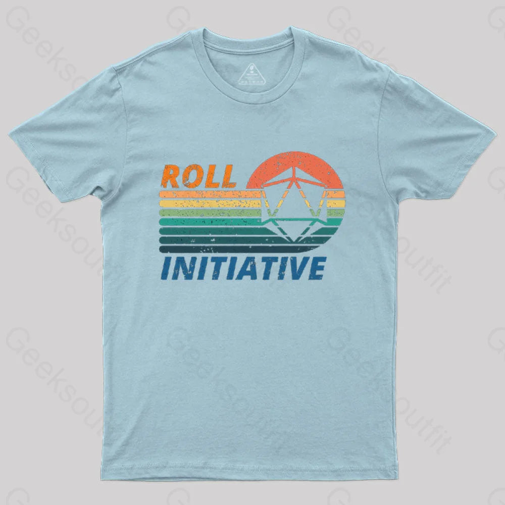Roll Initiative T-Shirt Light Blue / S