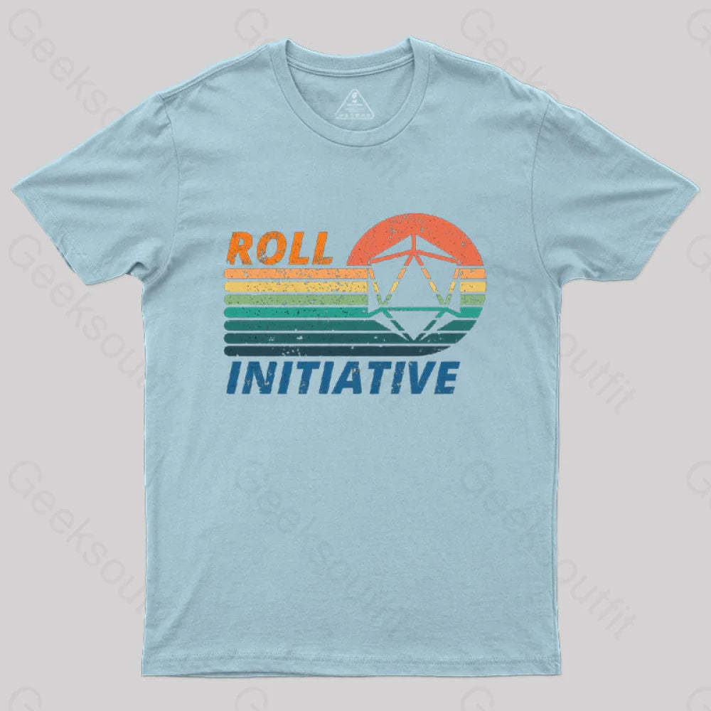 Roll Initiative T-Shirt Light Blue / S