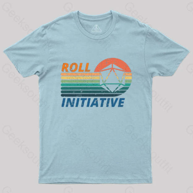Roll Initiative T-Shirt Light Blue / S