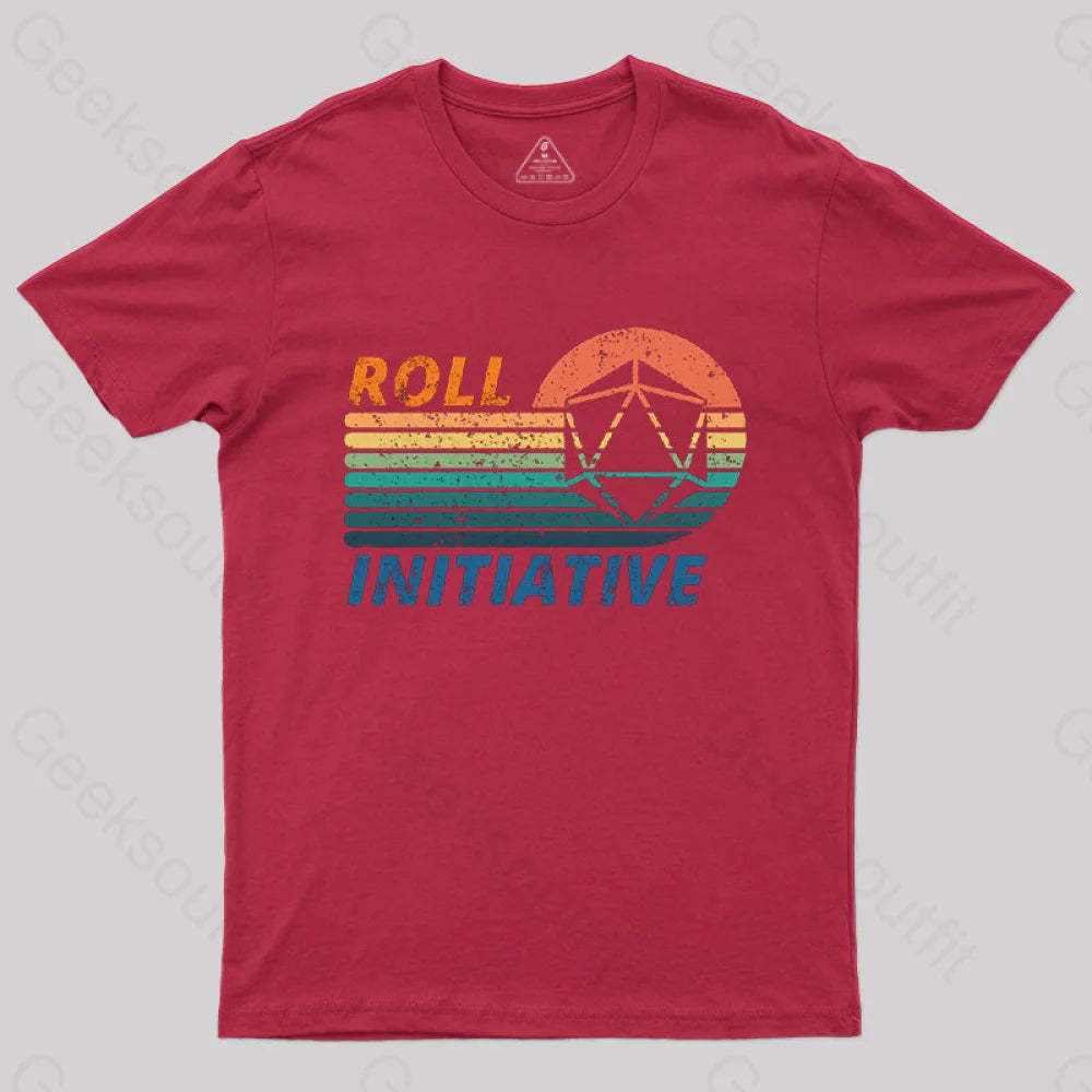 Roll Initiative T-Shirt Red / S