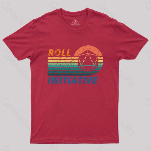 Roll Initiative T-Shirt Red / S