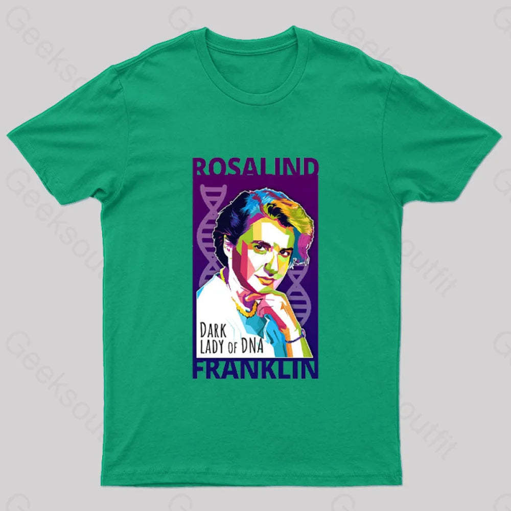 Rosalind Franklin Geek T-Shirt Green / S
