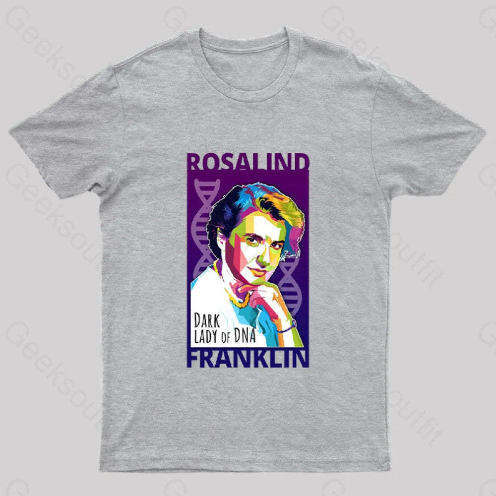 Rosalind Franklin Geek T-Shirt Grey / S
