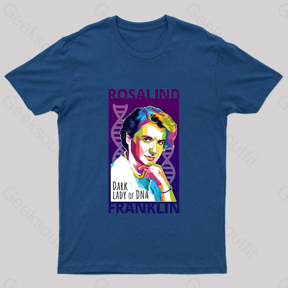 Rosalind Franklin Geek T-Shirt Navy / S