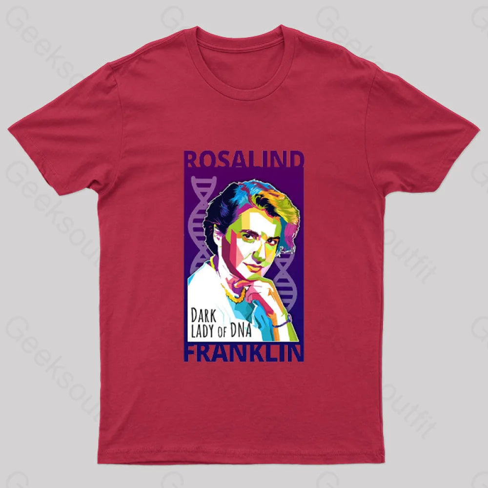 Rosalind Franklin Geek T-Shirt Red / S