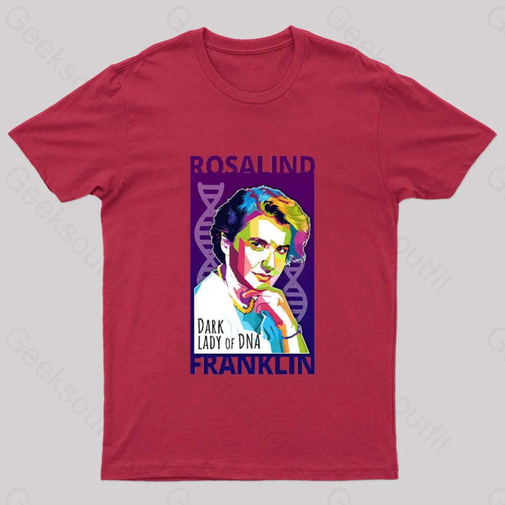 Rosalind Franklin Geek T-Shirt Red / S
