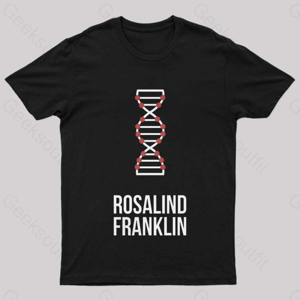 Rosalind Franklin Nerd T-Shirt Black / S