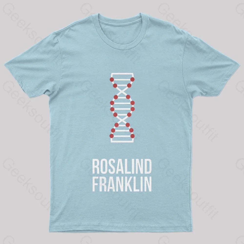 Rosalind Franklin Nerd T-Shirt Light Blue / S