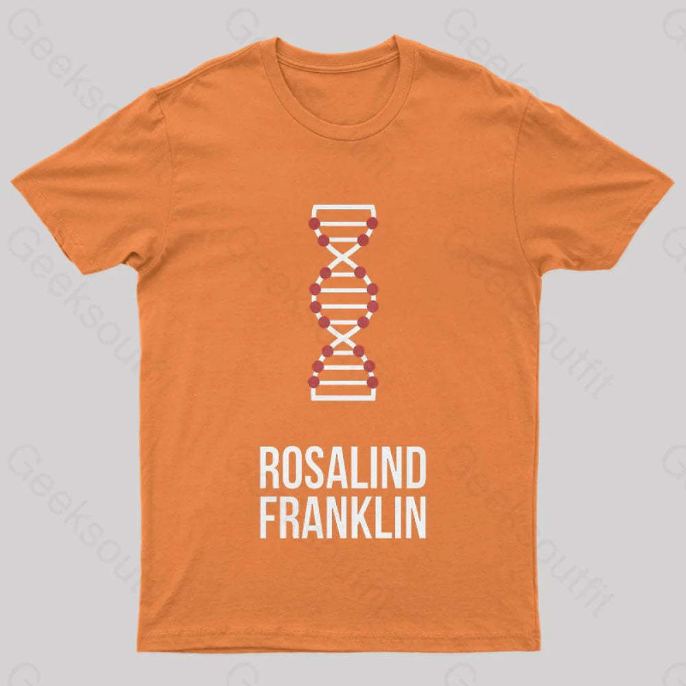 Rosalind Franklin Nerd T-Shirt Orange / S