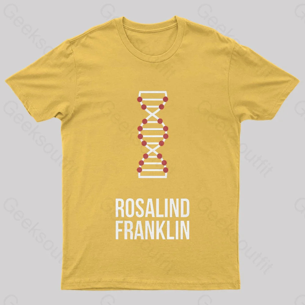 Rosalind Franklin Nerd T-Shirt Yellow / S