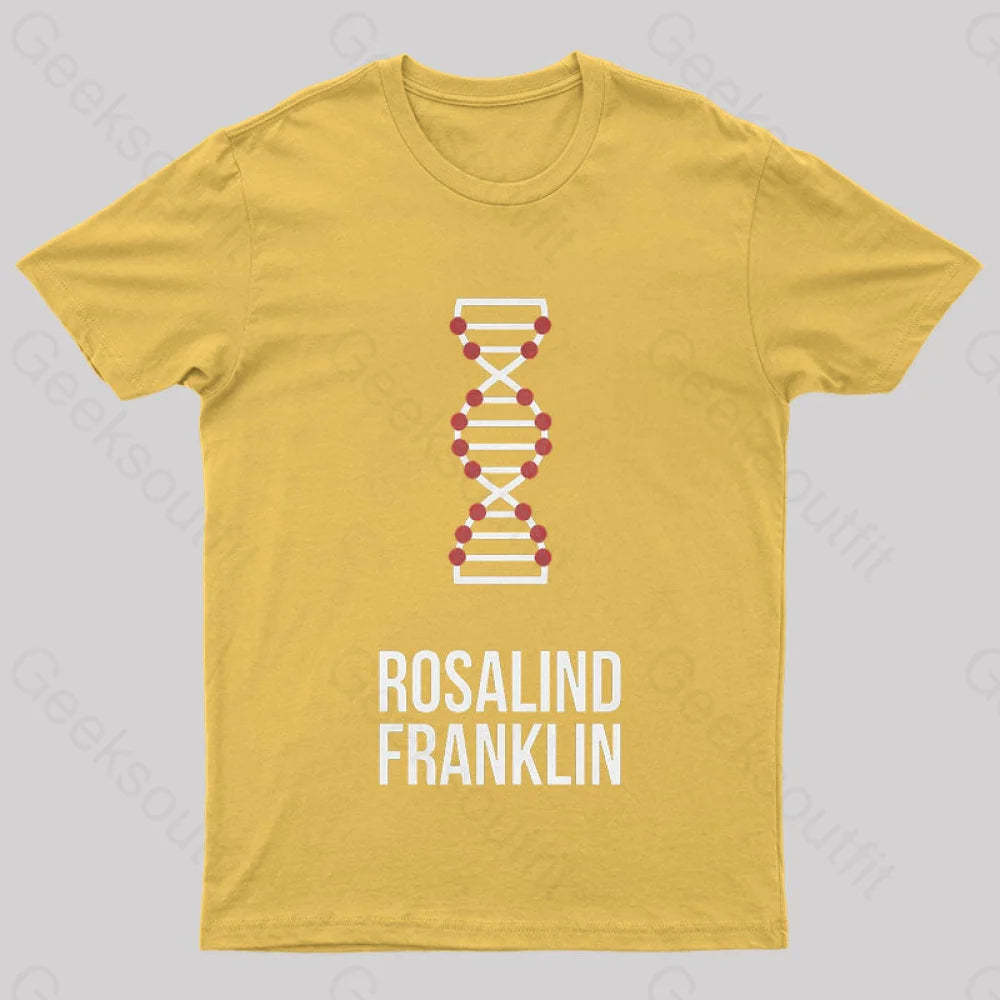 Rosalind Franklin Nerd T-Shirt Yellow / S