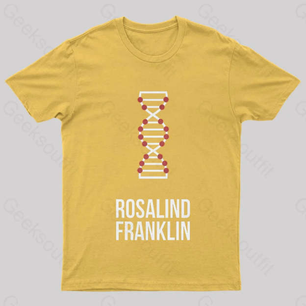 Rosalind Franklin Nerd T-Shirt Yellow / S