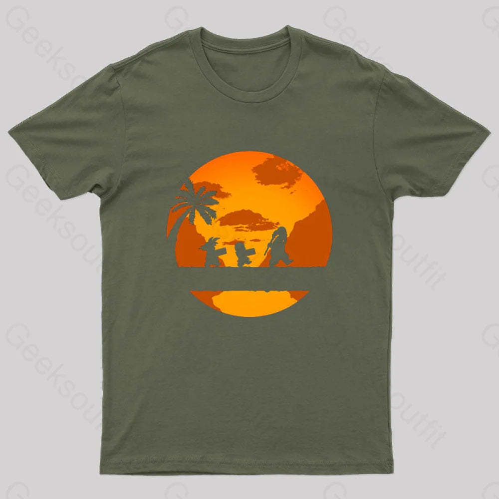 Roshi’s Milk Delivery Nerd T-Shirt Army Green / S