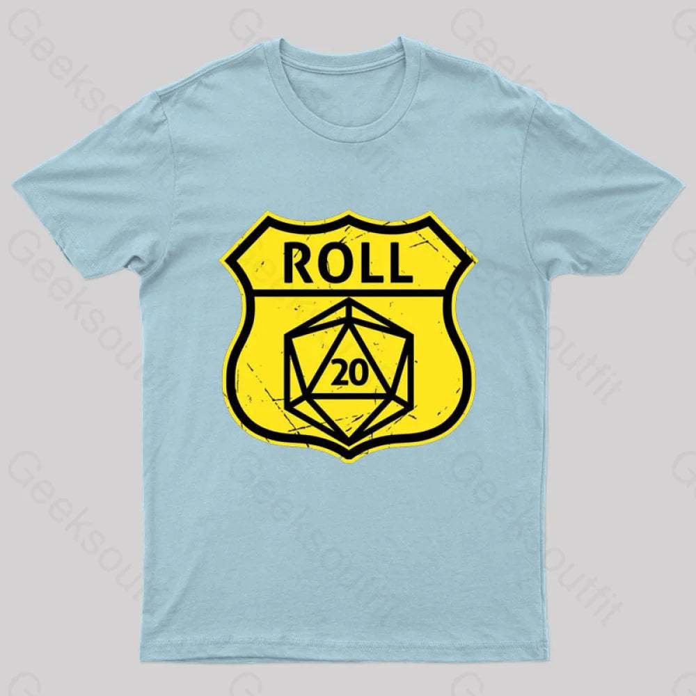 Route 66 Parody T-Shirt Light Blue / S