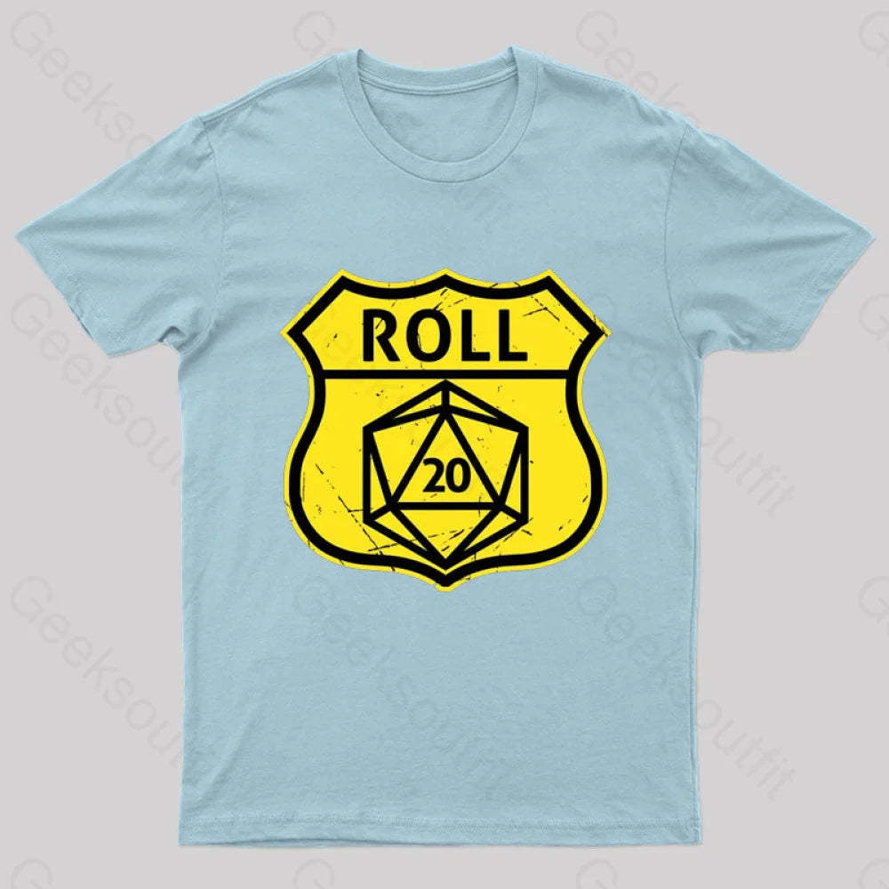 Route 66 Parody T-Shirt Light Blue / S