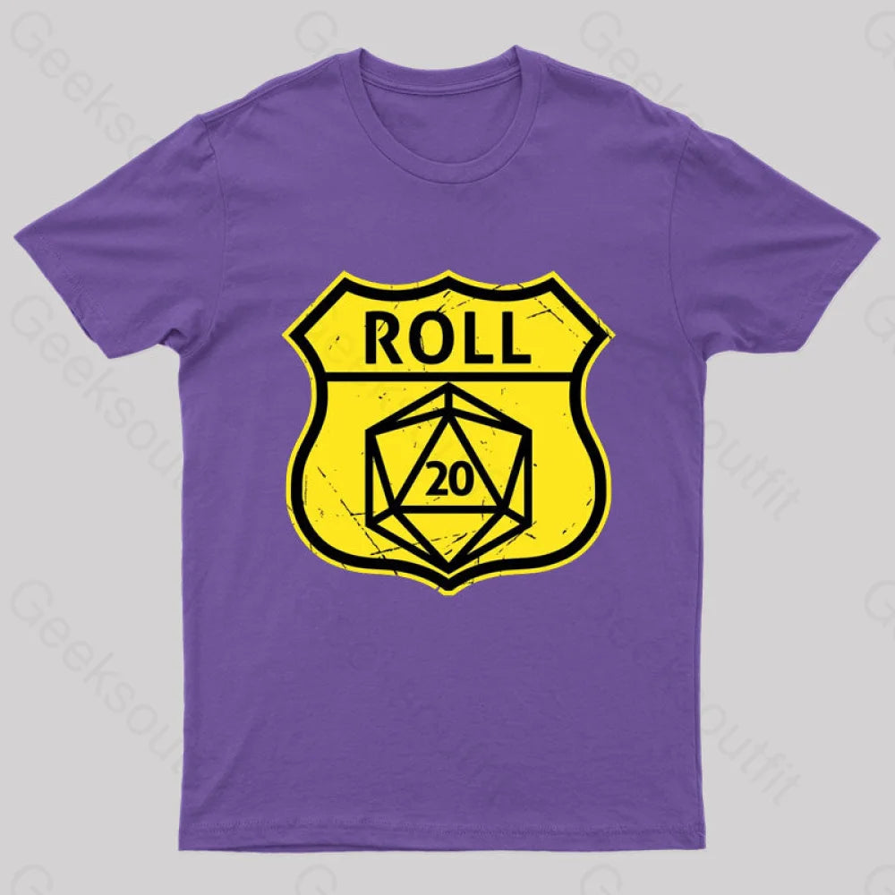 Route 66 Parody T-Shirt Purple / S