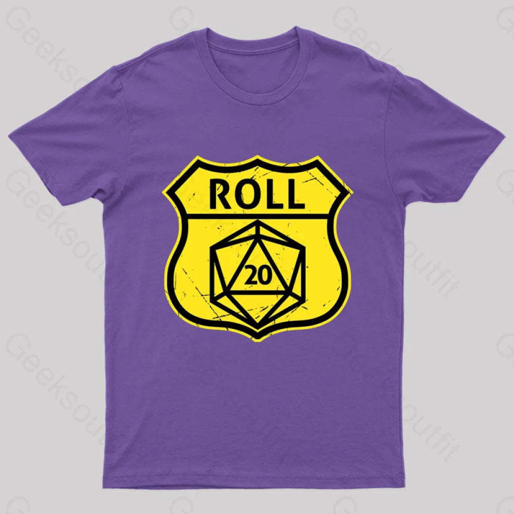 Route 66 Parody T-Shirt Purple / S