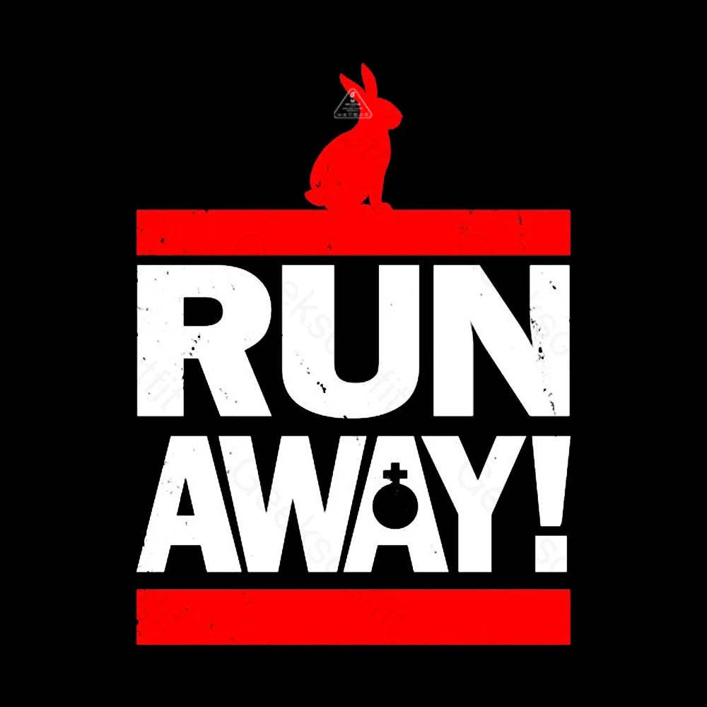 Run Away from the Rabbit! T-Shirt - Geeksoutfit