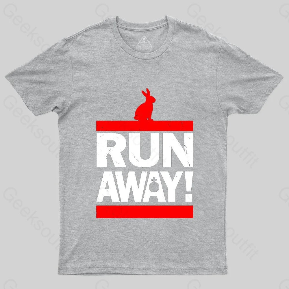 Run Away from the Rabbit! T-Shirt - Geeksoutfit