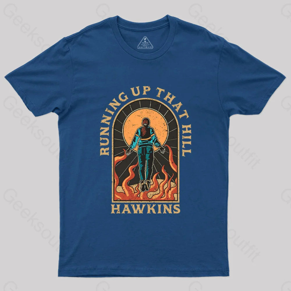 Running Up That Hill T-Shirt Navy / S