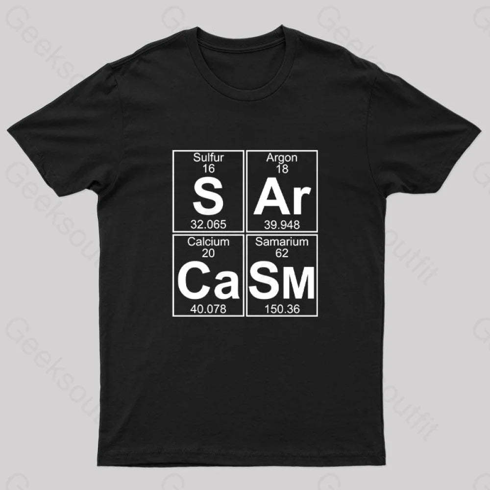 S-Ar-Ca-Sm (Sarcasm) T-Shirt Black / S