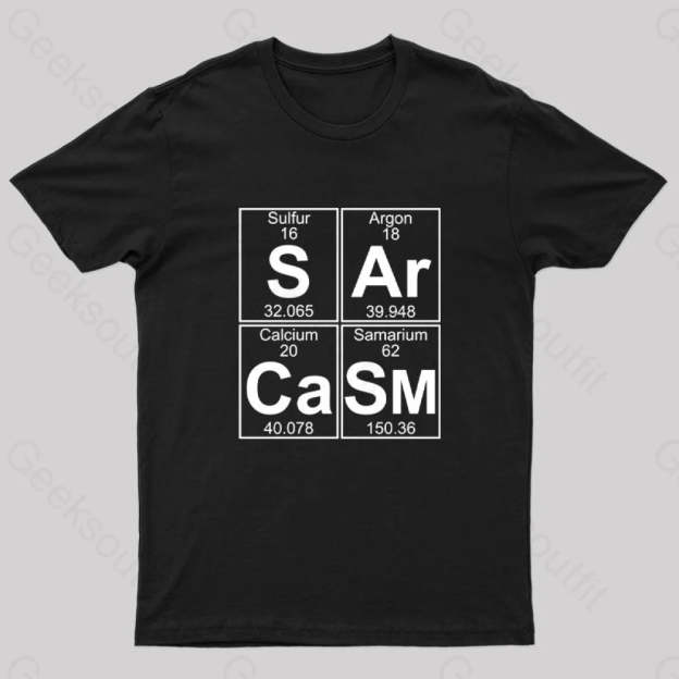 S-Ar-Ca-Sm (Sarcasm) T-Shirt Black / S