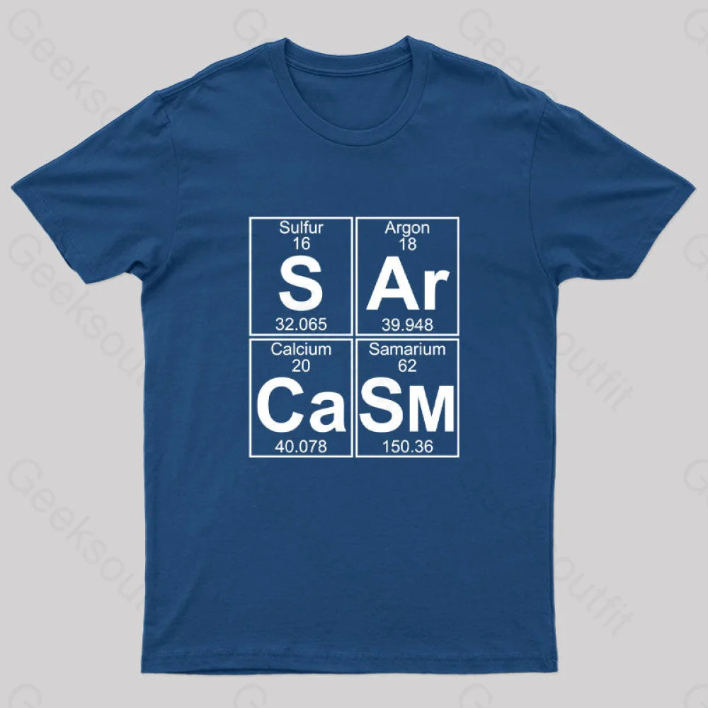 S-Ar-Ca-Sm (Sarcasm) T-Shirt Navy / S