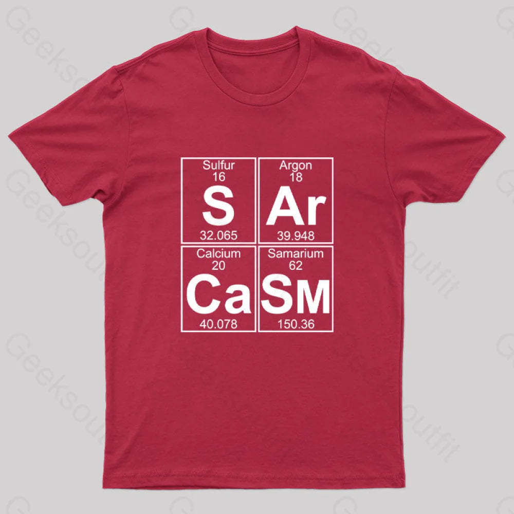 S-Ar-Ca-Sm (Sarcasm) T-Shirt Red / S