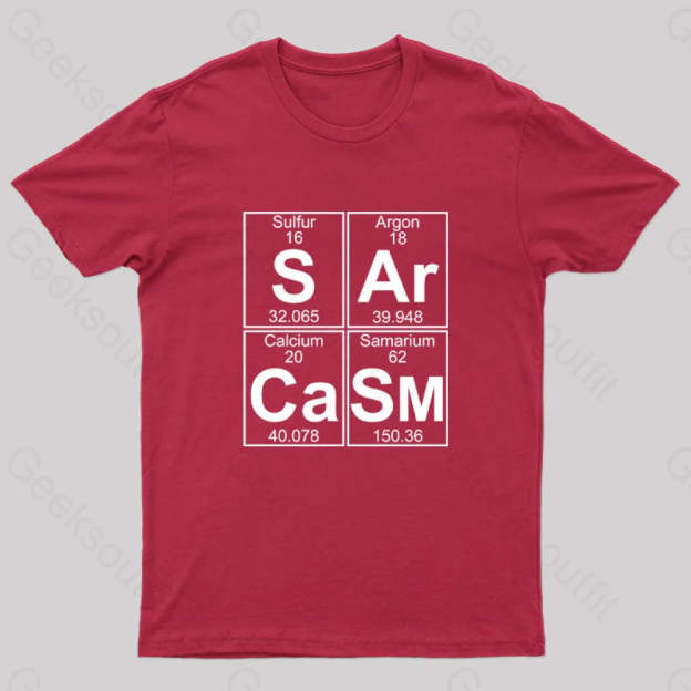 S-Ar-Ca-Sm (Sarcasm) T-Shirt Red / S