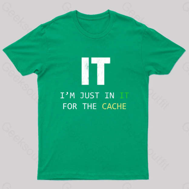 S For Tech Support It Helpdesk Computer Geek T-Shirt Green /