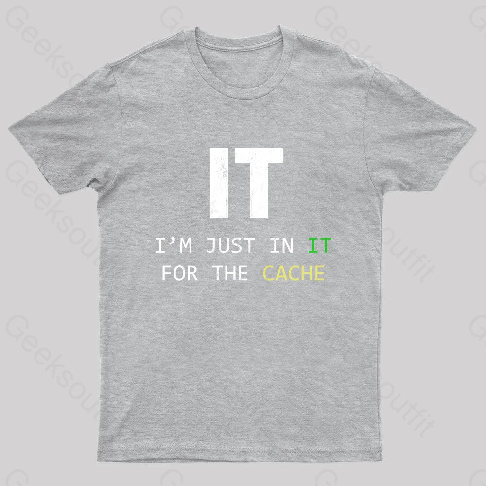 S For Tech Support It Helpdesk Computer Geek T-Shirt Grey /