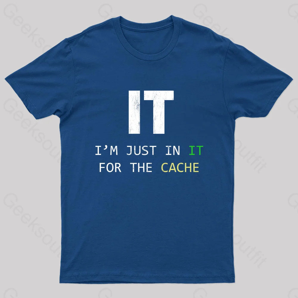 S For Tech Support It Helpdesk Computer Geek T-Shirt Navy /