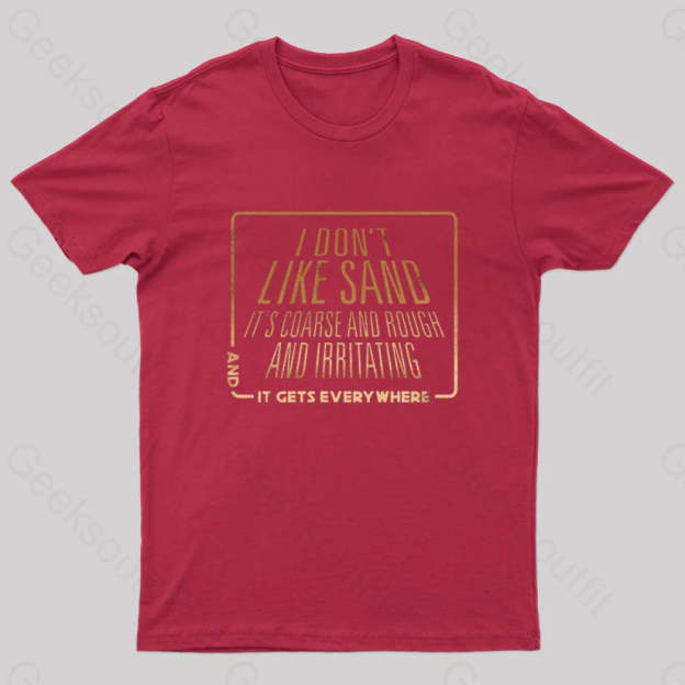 Sand Feels Nerd T-Shirt Red / S