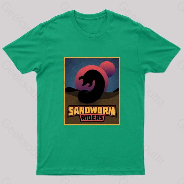 Sandworm Riders Geek T-Shirt Green / S