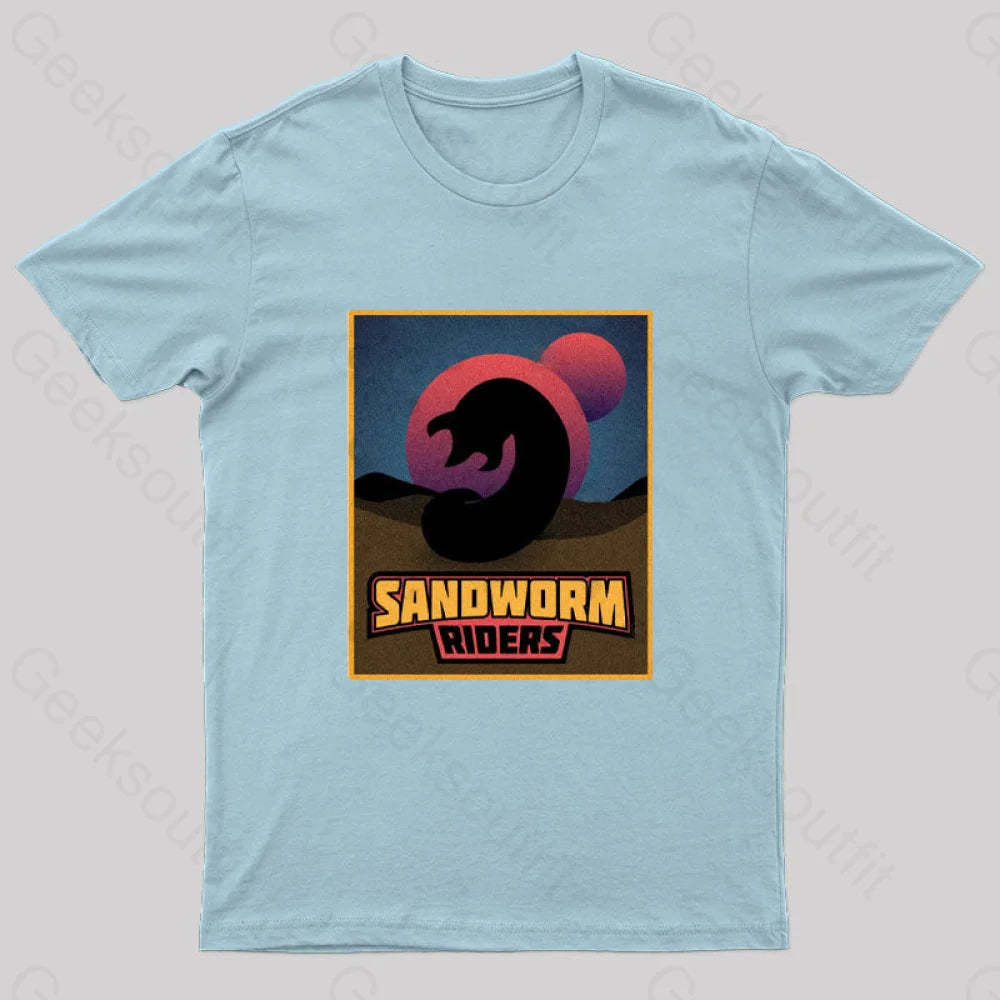 Sandworm Riders Geek T-Shirt Light Blue / S