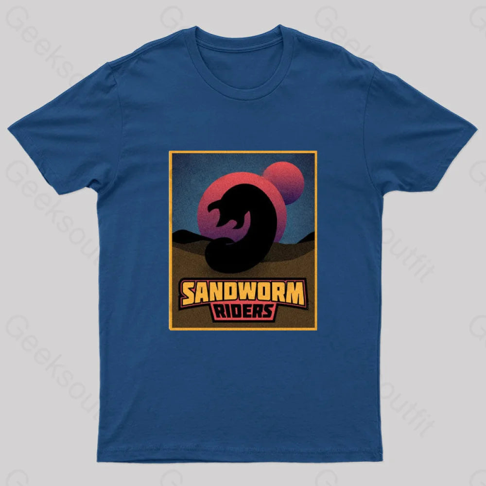 Sandworm Riders Geek T-Shirt Navy / S