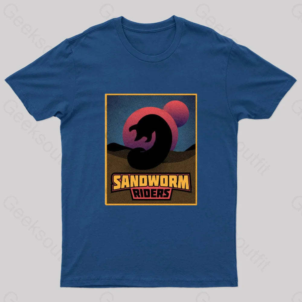 Sandworm Riders Geek T-Shirt Navy / S
