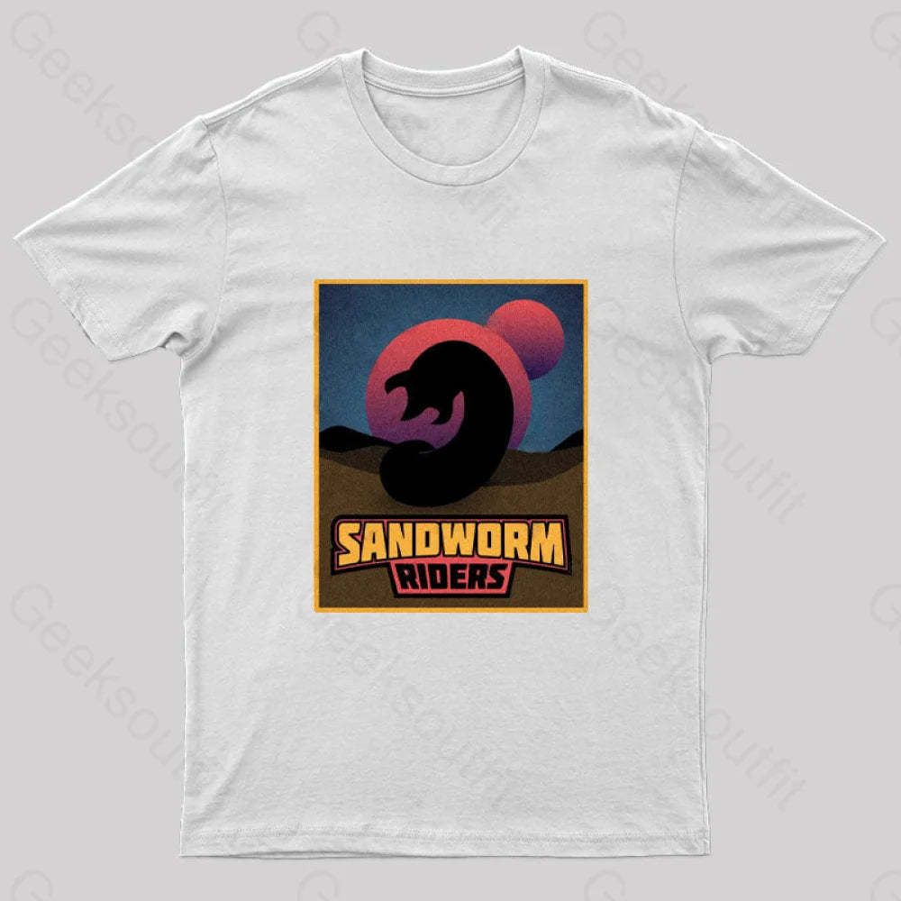 Sandworm Riders Geek T-Shirt White / S