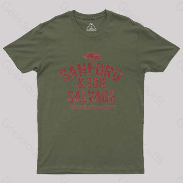 Sanford & Son Geek T-Shirt Army Green / S