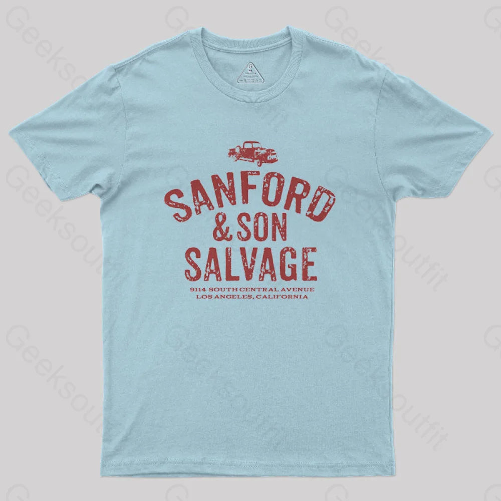 Sanford & Son Geek T-Shirt Light Blue / S