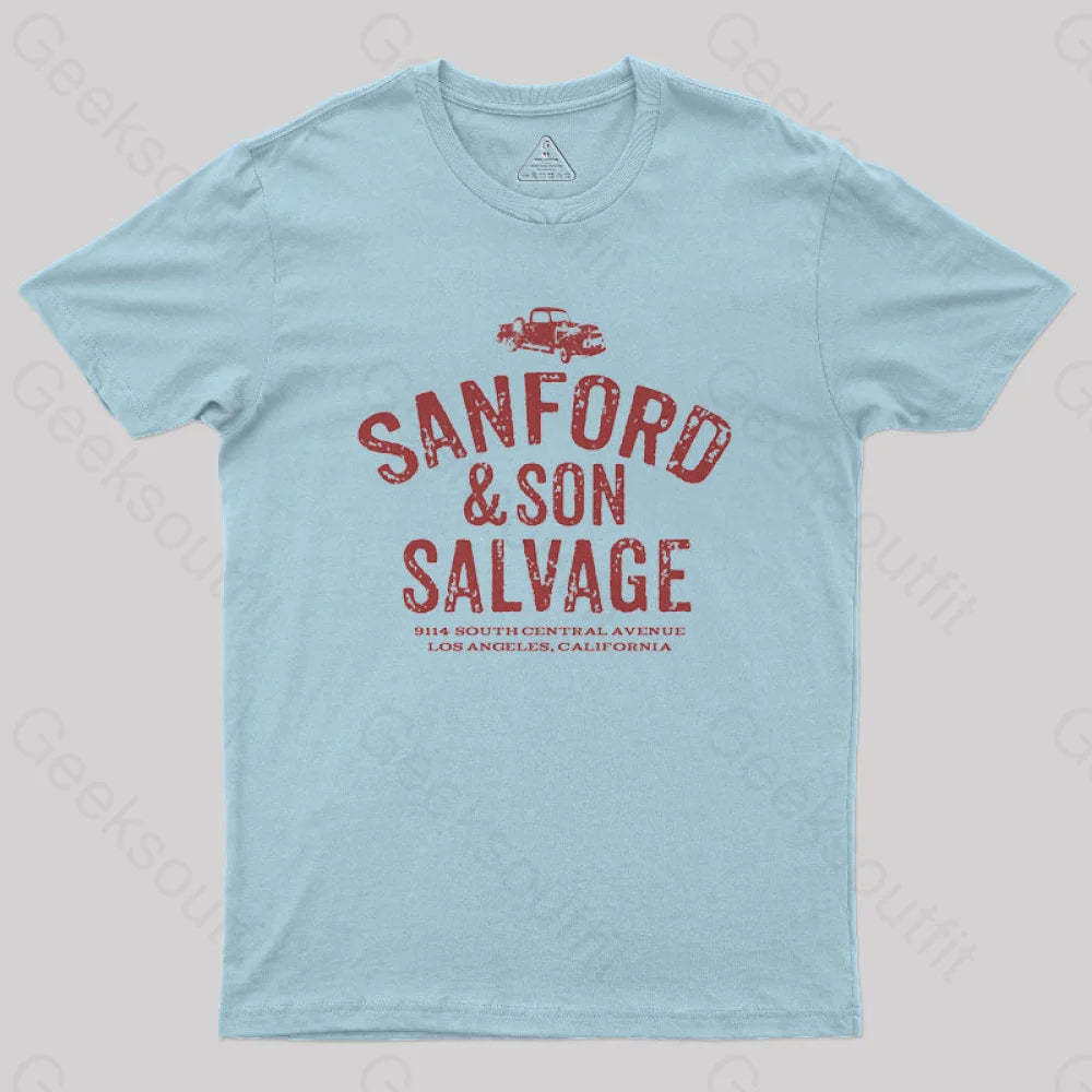 Sanford & Son Geek T-Shirt Light Blue / S