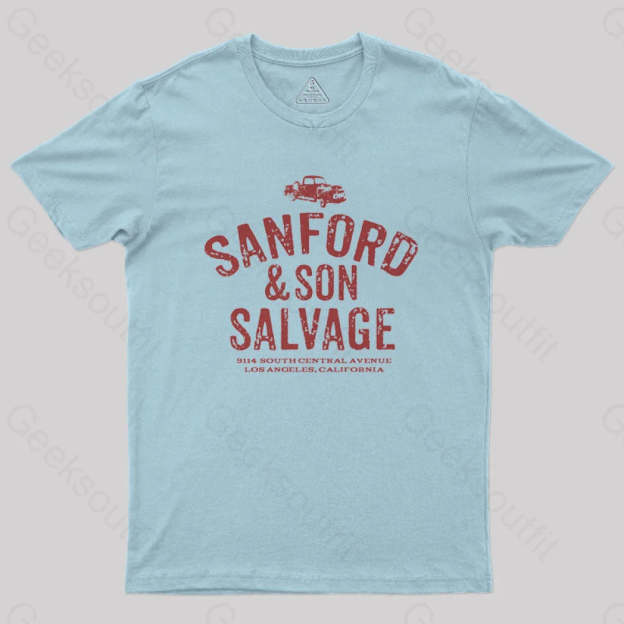 Sanford & Son Geek T-Shirt Light Blue / S
