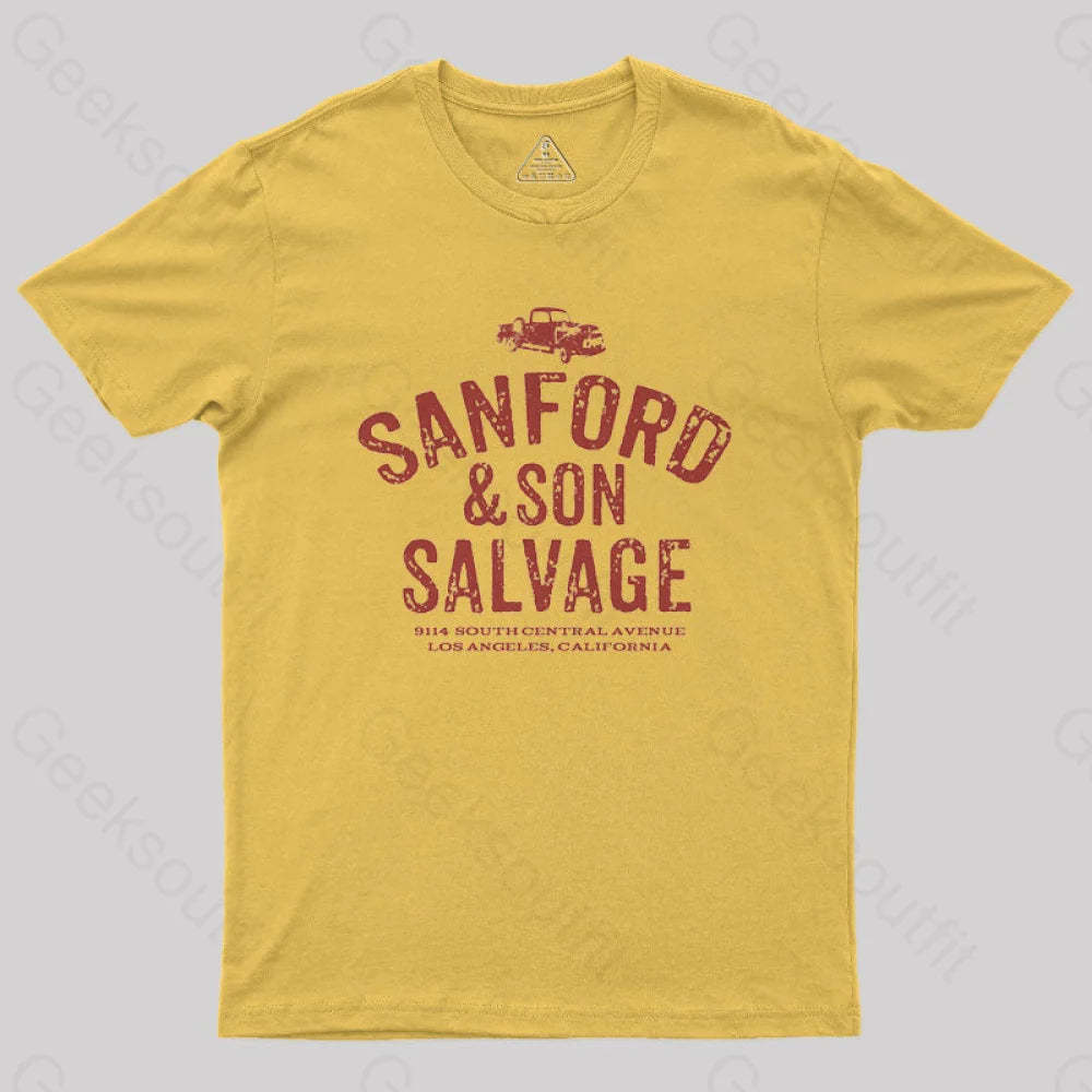 Sanford & Son Geek T-Shirt Yellow / S