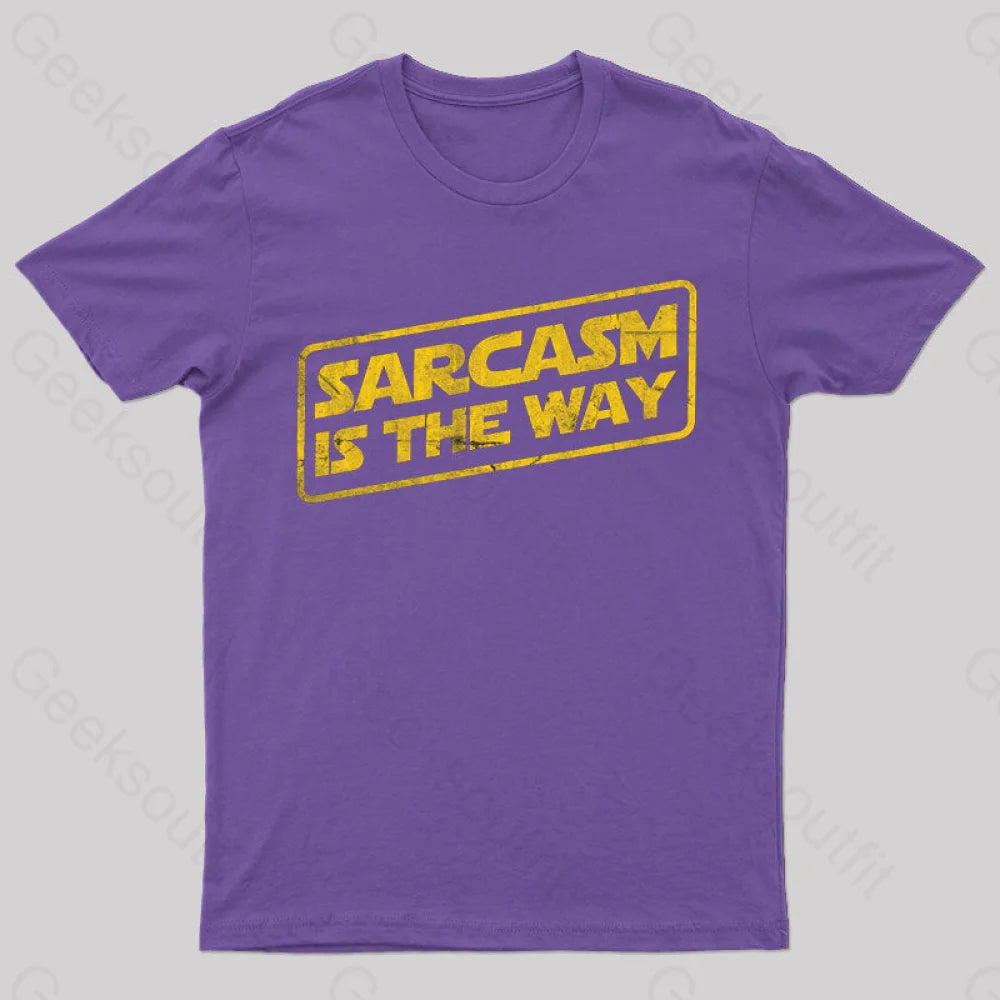 Sarcasm Is The Way T-Shirt Purple / S