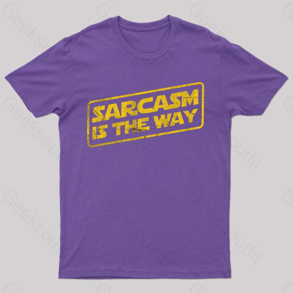 Sarcasm Is The Way T-Shirt Purple / S