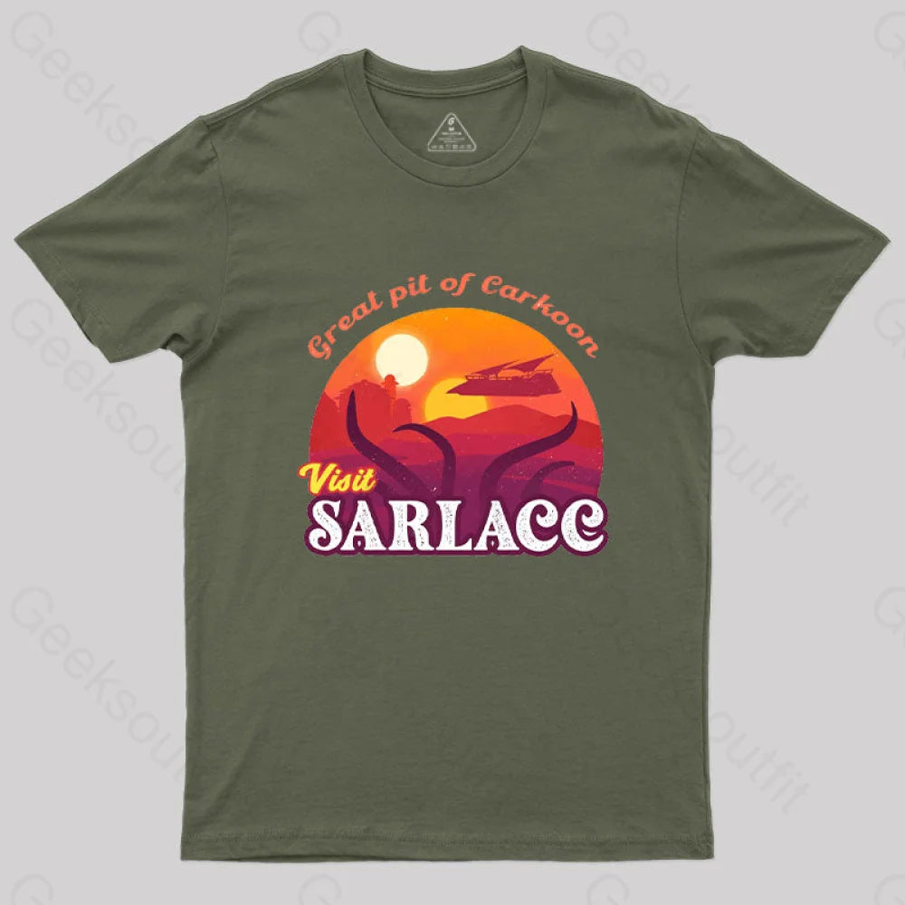 Sarlacc. The Great Pit Of Carkoon T-Shirt Army Green / S